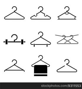 hanger icon vector template illustration logo design