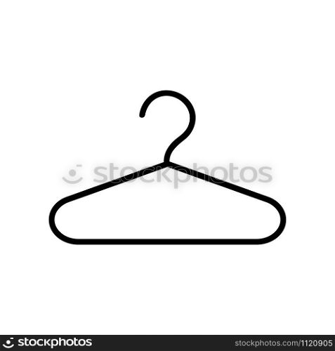 hanger in the cabinet icon vector. A thin line sign. Isolated contour symbol illustration. hanger in the cabinet icon vector. Isolated contour symbol illustration