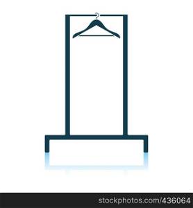 Hanger rail icon. Shadow reflection design. Vector illustration.
