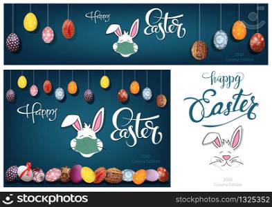 Hanging Colorful Hand Painted Easter Eggs Collection
