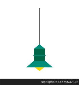Hanging lamp style traditional object equipment vector icon. Interior pendant lantern electric chandelier room