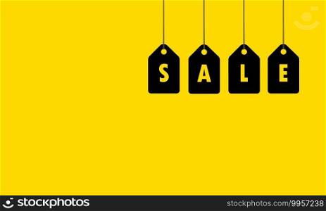 Hanging price tags. Sale labels. Vector on isolated background. EPS 10.. Hanging price tags. Sale labels. Vector on isolated background. EPS 10