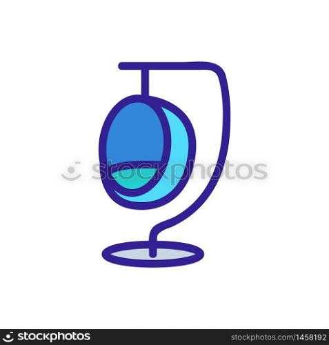 hanging swing cocoon icon vector. hanging swing cocoon sign. color symbol illustration. hanging swing cocoon icon vector outline illustration