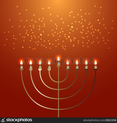 Hanukkah. 2-10 December. Concept of Judaic holiday. Traditional symbol Menorah. Hanukkah. 2-10 December. Judaic holiday. Traditional symbol - Menorah.