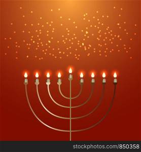 Hanukkah. 2-10 December. Concept of Judaic holiday. Traditional symbol Menorah. Hanukkah. 2-10 December. Judaic holiday. Traditional symbol - Menorah.