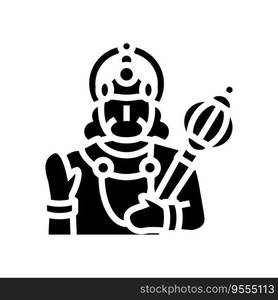 heracles greek god ancient glyph icon vector. heracles greek god ...