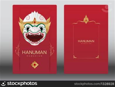 Hanuman, Ramayana, Thailand classical Mask Dance , luxury card