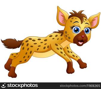 Happy a hyena cartoon running