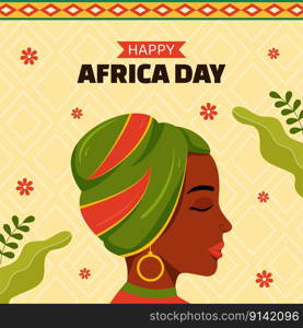 Happy Africa Day Social Media Background Illustration Cartoon Hand Drawn Templates