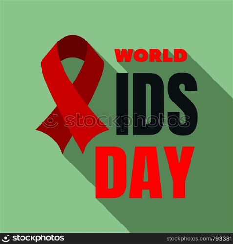 Happy aids day logo set. Flat set of happy aids day vector logo for web design. Happy aids day logo set, flat style