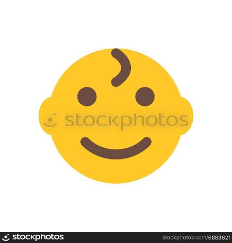 happy baby, icon on isolated background,