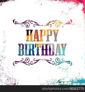 happy birthday bstract colorful triangle geometrical greetings. happy birthday bstract colorful triangle geometrical greetings vector illustration