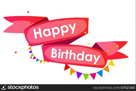 Happy Birthday Card Template Vector Illustration EPS10. Happy Birthday Card Template Vector Illustration
