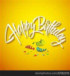 happy birthday card typography. Vector illustration EPS 10. happy birthday card typography. Vector illustration