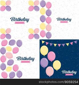Happy Birthday design with a vintage. typewriter font and a paper texture background