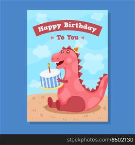 happy birthday dinosaur theme