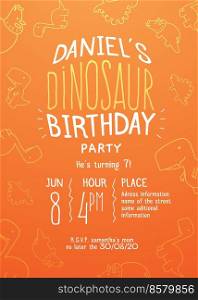 happy birthday dinosaur theme