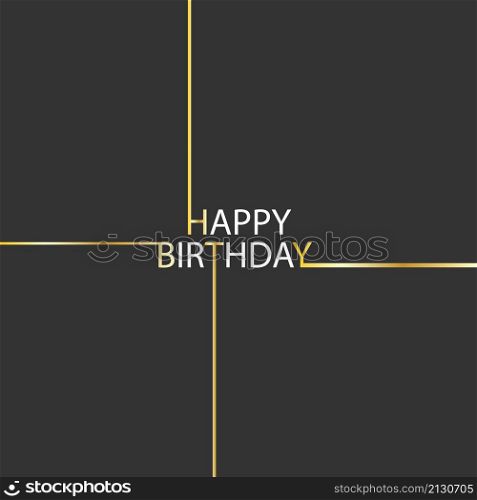 HAPPY BIRTHDAY greeting inscription for postcard, cover, banner, poster and theme design. Flat style.