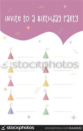 happy birthday, holiday, christmas greeting and invitation card. there are balloon, gift boxes, confetti, cup cake, teddy bear. layout template in A4 size. vector illustration