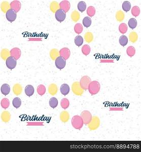 Happy Birthday in a sleek. modern font with a gradient color scheme and a confetti effect