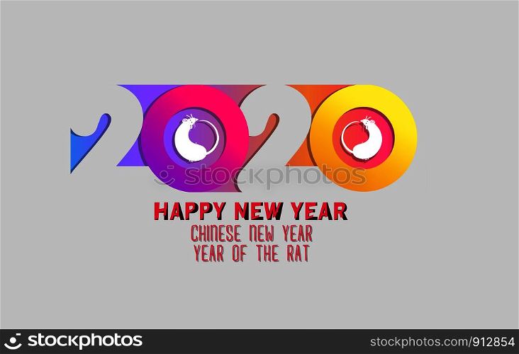 Happy chinese New Year 2020. The year of the rat