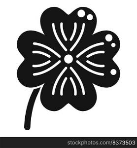 Happy clover icon simple vector. Irish luck. Lucky day. Happy clover icon simple vector. Irish luck