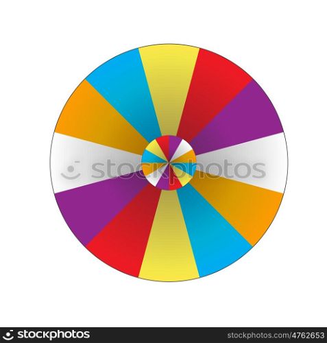 Happy colorful wheel of fortune. vector Illustration. EPS10. Happy colorful wheel of fortune. vector Illustration.