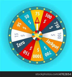 Happy colorful wheel of fortune. vector Illustration. EPS10. Happy colorful wheel of fortune. vector Illustration.