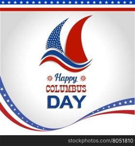 Happy Columbus Day Vector illustration