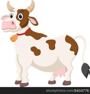 Happy cow cartoon