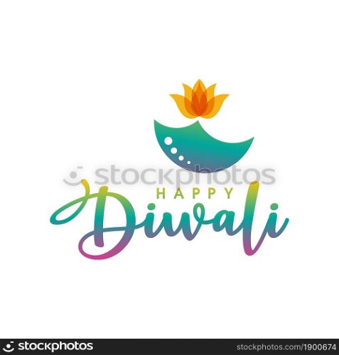 Happy Diwali Vector icon design illustration Template