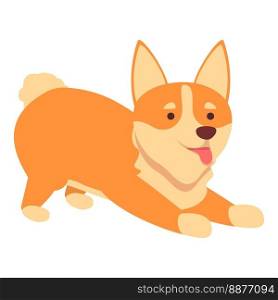 Happy dog icon cartoon vector. Cute pet. Canine royal. Happy dog icon cartoon vector. Cute pet