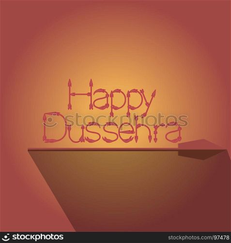 Happy Dussehra vector arrow. celebration background with creative illustration .Banner or Flyer design for Indian Festival concept celebration