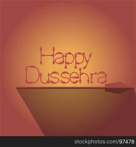 Happy Dussehra vector arrow. celebration background with creative illustration .Banner or Flyer design for Indian Festival concept celebration