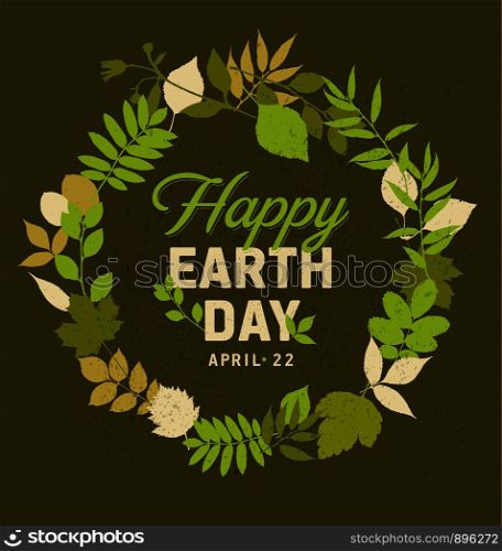 Happy earth day background