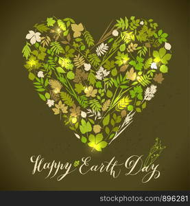 Happy earth day background. Nature abstract background.