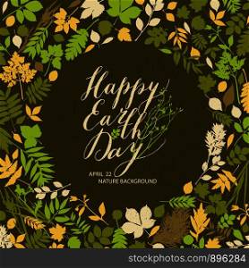 Happy earth day background. Nature abstract background.. Happy earth day background.