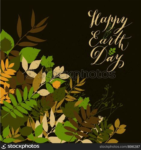 Happy earth day background. Nature abstract background.. Happy earth day background