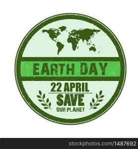 Happy Earth Day background.vector