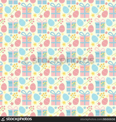 happy easter background seamless pattern