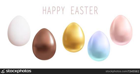 Happy Easter background template. Premium vector illustration.