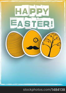 Happy Easter background.Vector