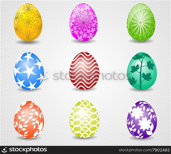 Happy Easter background with eggs