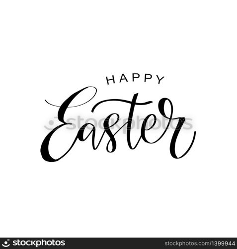 Happy Easter calligraphy design. Hand drawn lettering text can be used for logo, badge, icon, poster. Vector Template for invitation, greeting card, web, postcard.. Happy Easter calligraphy design. Hand drawn lettering text can be used for logo, badge, icon, poster. Vector Template for invitation, greeting card, web, postcard