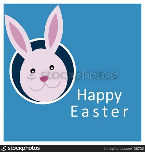 Happy Easter day card with creative design typography and light theme vector