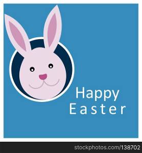 Happy Easter day card with creative design typography and light theme vector