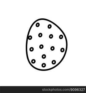 Happy Easter egg isolated illustration. Happy Easter egg illustration
