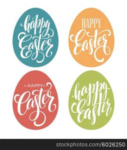 Happy Easter Egg lettering. Vector illustration. Happy Easter Egg lettering. Vector illustration EPS10