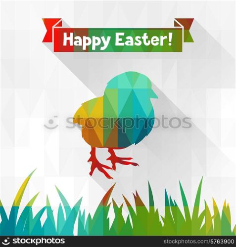 Happy Easter greeting card background.