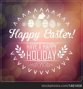 Happy Easter greeting card.Vector